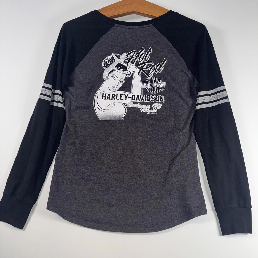 Harley Davidson Muskegon Bike Time Long Sleeve Small - Picture 4 of 6